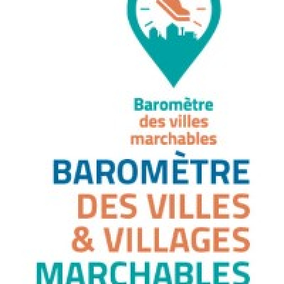 Logo du baromètre des villes et villages marchables 2023