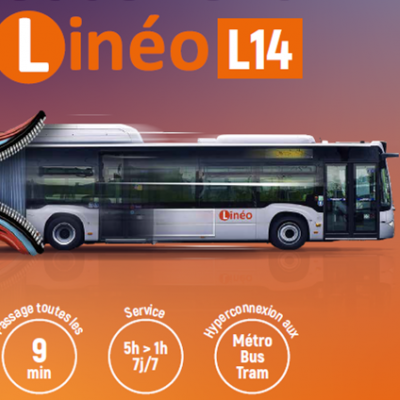 Visuel du nouveau bus linéo 14