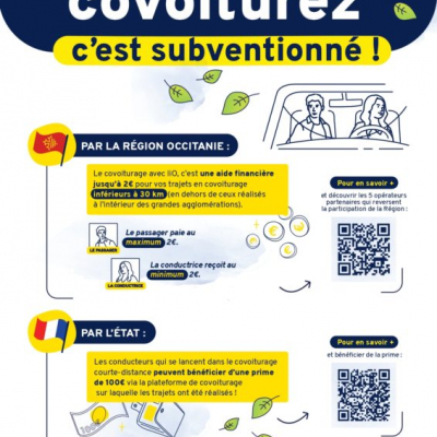 Covoiturage subventionné région occitanie