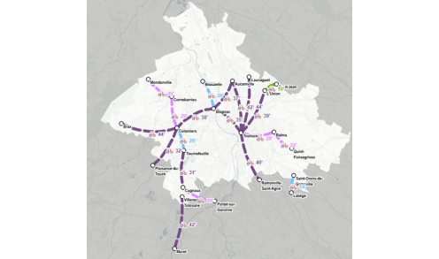 cartographie d'itineraires cyclables